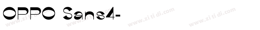 OPPO Sans4字体转换